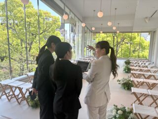 【ブライダルコース】相楽園に見学にいきました