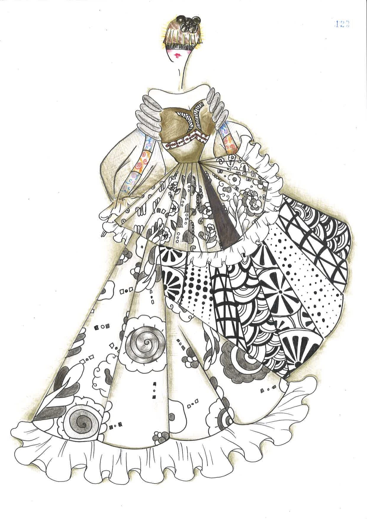 全国高校生ウェディングドレスデザイン画コンクール 2021神戸ファッション協会賞