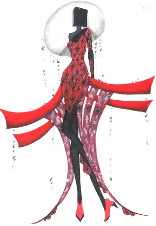 全国高校生ウェディングドレスデザイン画コンクール 2023神戸ファッション協会賞